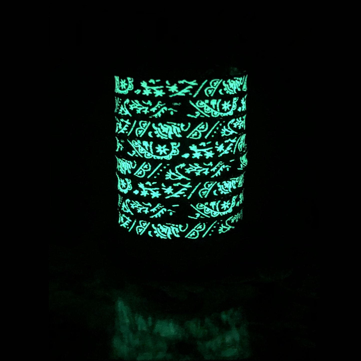 Black | Paisley Glow in the Dark Laces