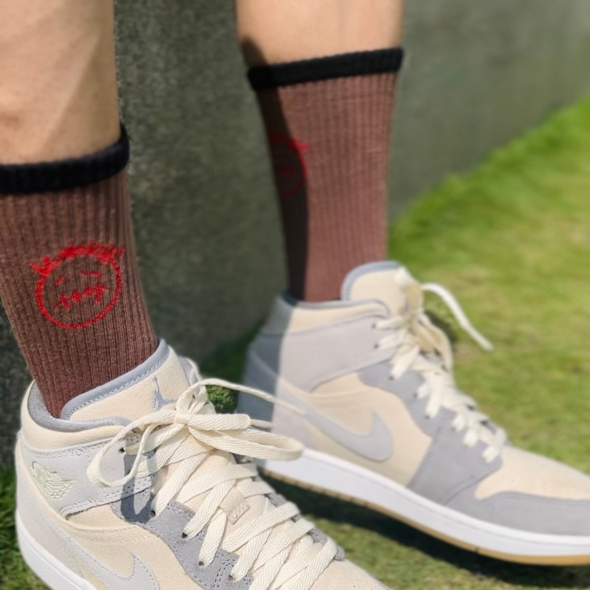 Brown | Travis Scott Crew Socks
