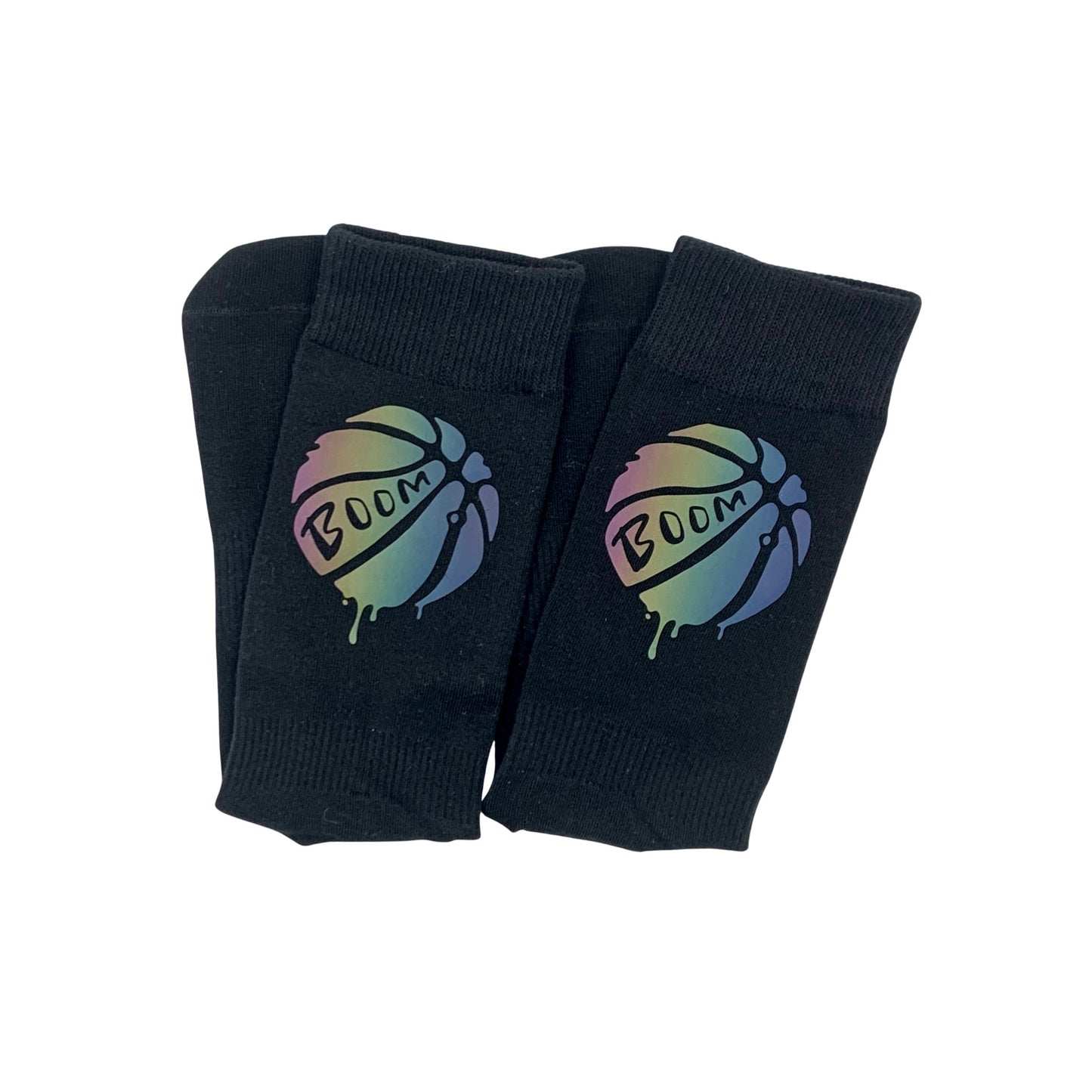 Reflective Basketball Crew Socks