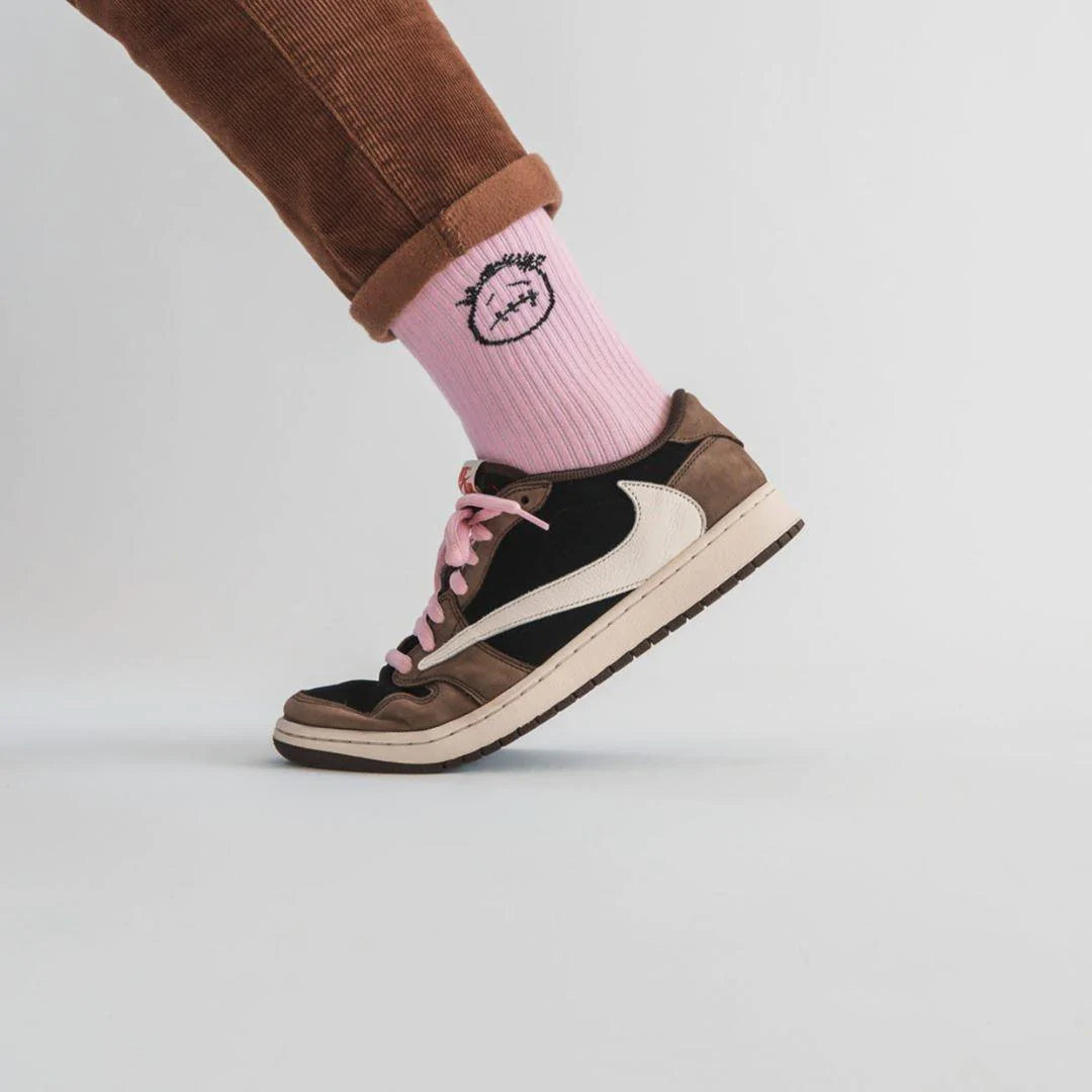 Pink | Travis Scott Crew Socks