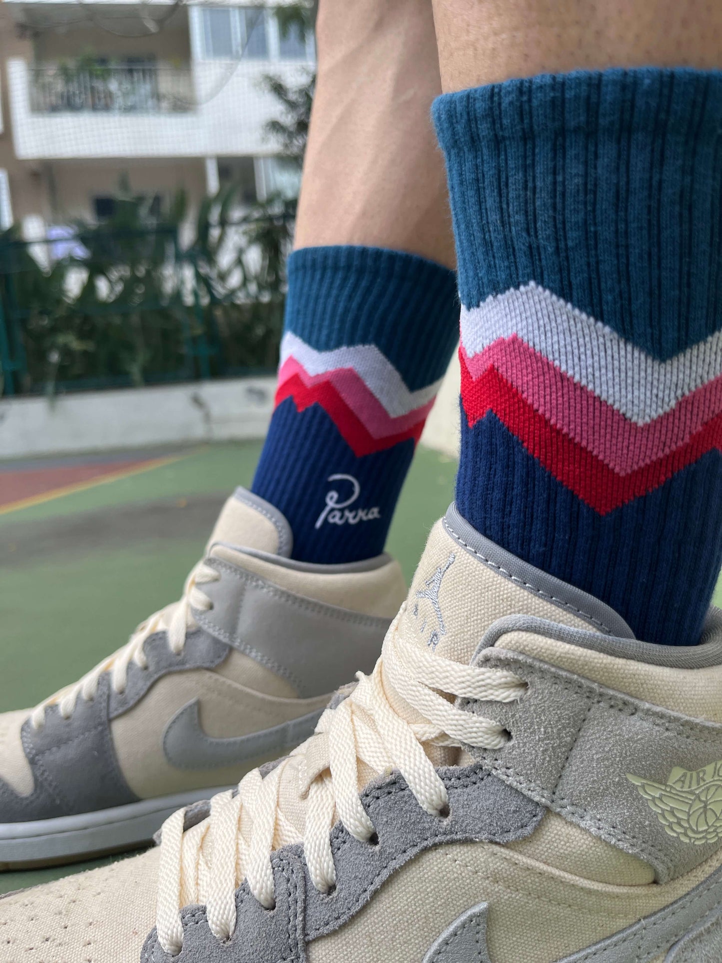 Blue | Parra Dunks Socks
