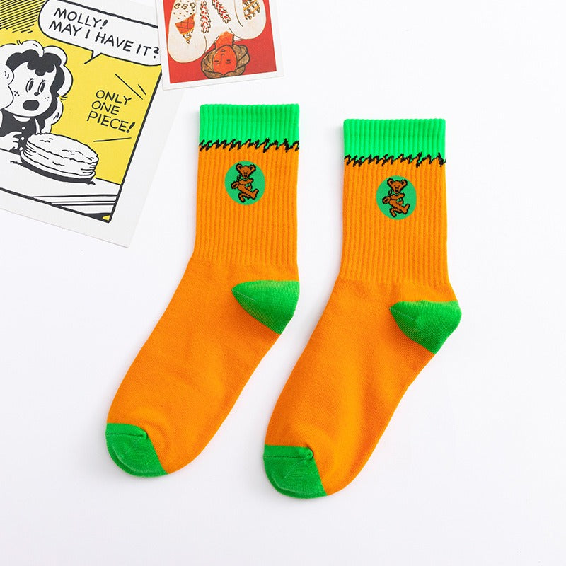 Orange | Grateful Dead Crew Socks