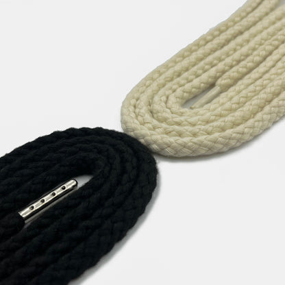 Black | Braided Rope Laces